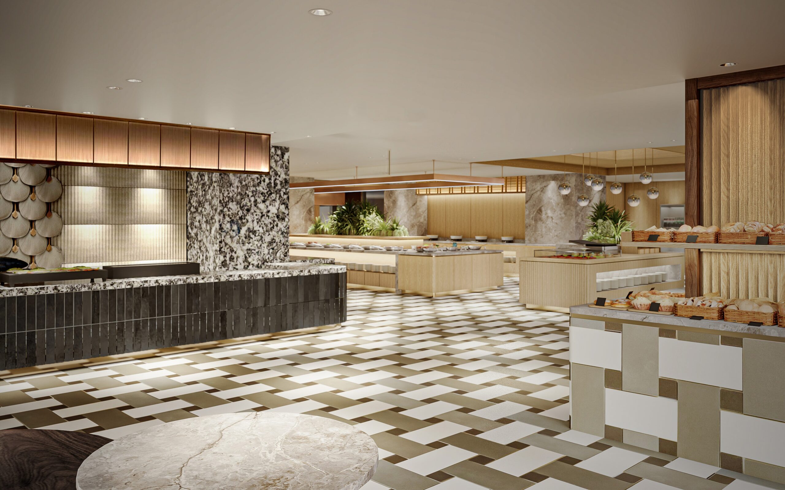 新レストランでは“音”や“香り”といったライブ感溢れるお食事をお楽しみいただけます(※画像はイメージです)