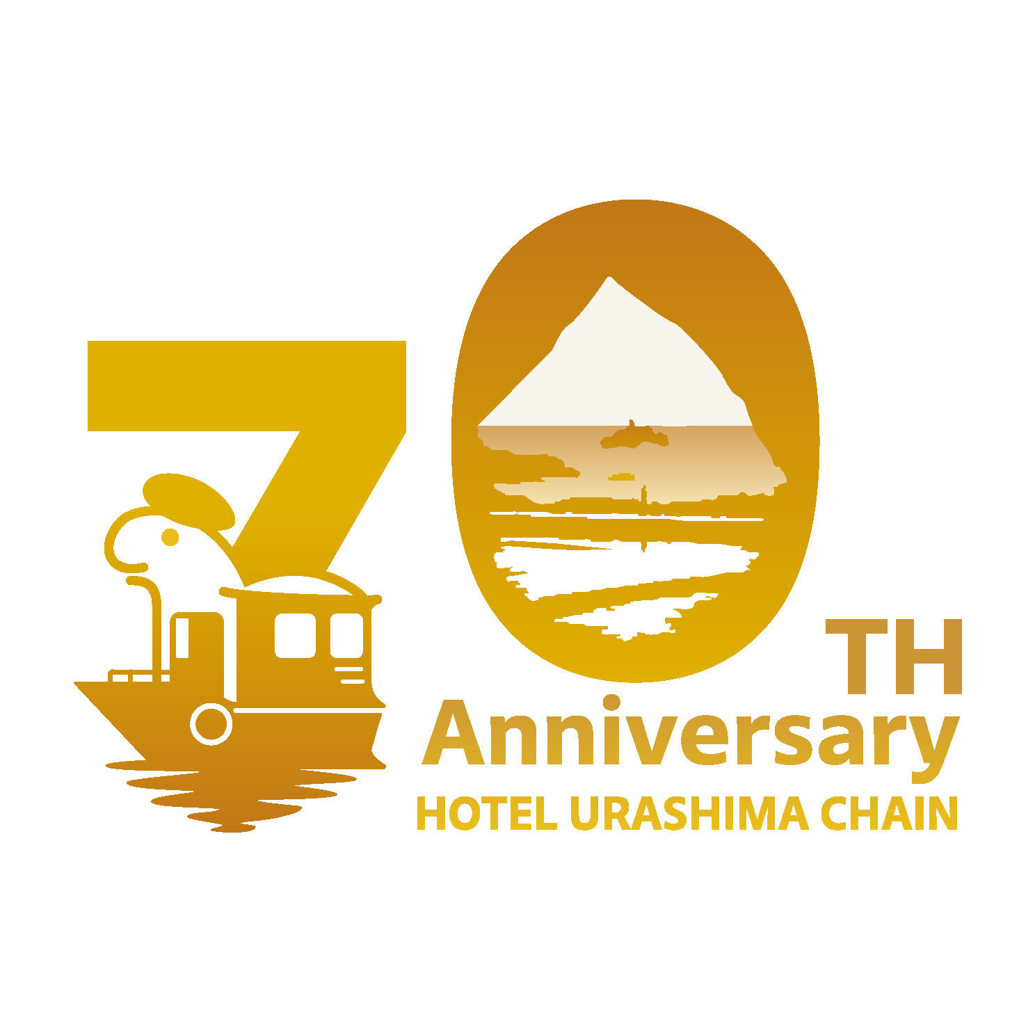 70周年記念ロゴ　70周年year　2026年8月1日から2027年12月21日