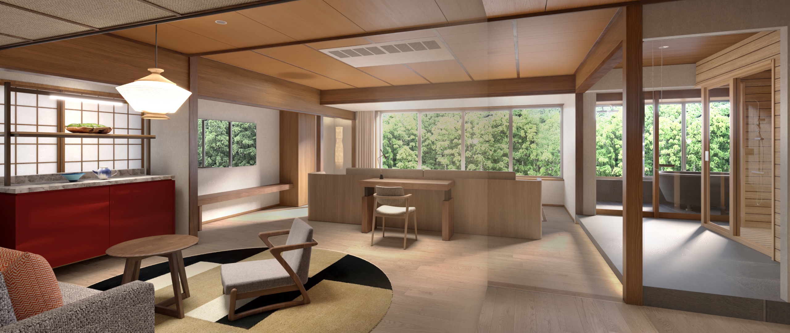 山翠スイート源泉かけ流し露天風呂＋サウナ